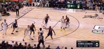 NBA季后赛：掘金力克快船总分3-2 穆雷狂轰43 7哈登低迷仅11分 穆雷闪耀天王山