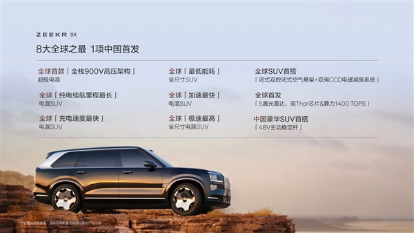 杭州湾库里南 极氪9X全球首发：拥有8大全球之最的顶级SUV