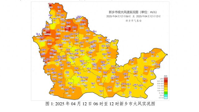 新乡再发大风黄色预警！辉县高庄乡风力达十一级