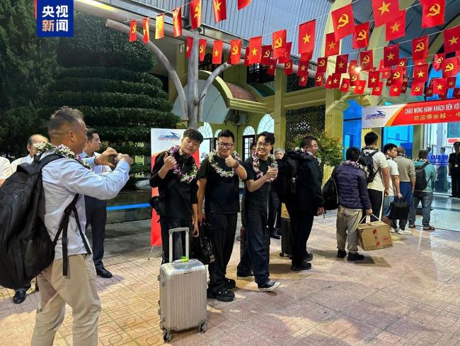 中越国际列车抵达河内
