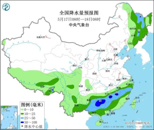 未来7天南方将有两次较强降水过程 关注局地强降雨