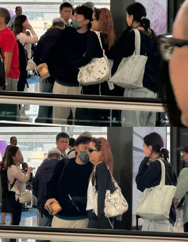 陈奕迅一家三口出游同框，女儿康堤高爸爸半个头