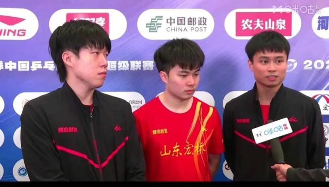 王楚钦说魏桥左手将实力都很强！