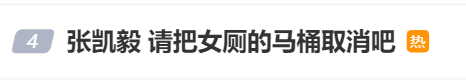 张凯毅建议取消女厕马桶