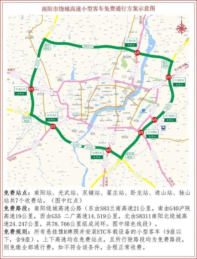 @豫A、豫B、豫C、豫R、豫V车主，此范围内高速免费！
